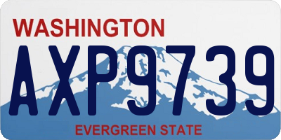 WA license plate AXP9739