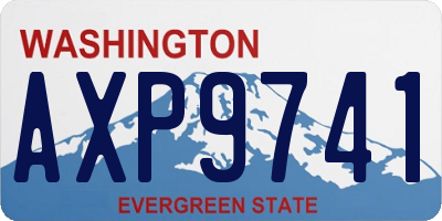 WA license plate AXP9741