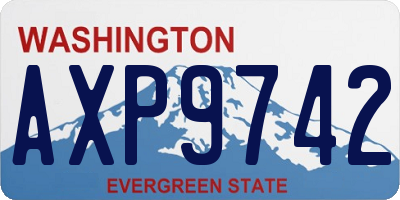WA license plate AXP9742