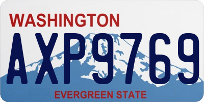 WA license plate AXP9769