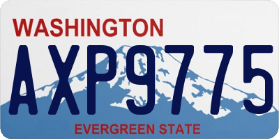 WA license plate AXP9775