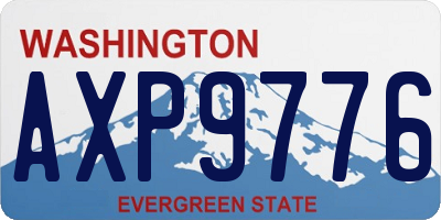 WA license plate AXP9776