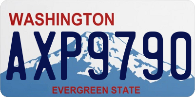 WA license plate AXP9790