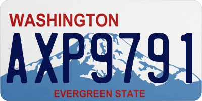 WA license plate AXP9791