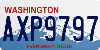 WA license plate AXP9797