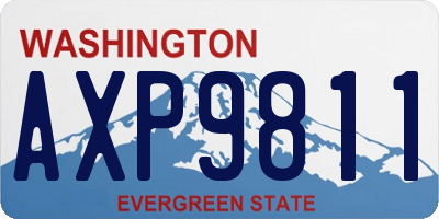 WA license plate AXP9811