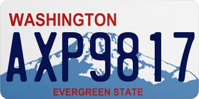 WA license plate AXP9817