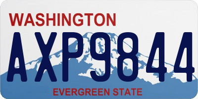 WA license plate AXP9844