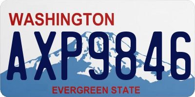 WA license plate AXP9846