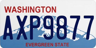 WA license plate AXP9877