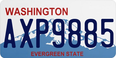 WA license plate AXP9885
