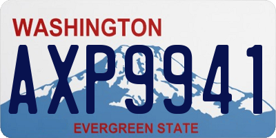 WA license plate AXP9941