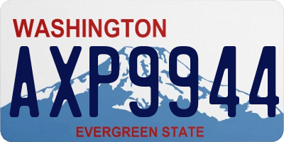 WA license plate AXP9944