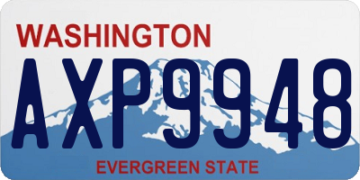 WA license plate AXP9948