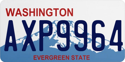 WA license plate AXP9964
