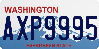 WA license plate AXP9995