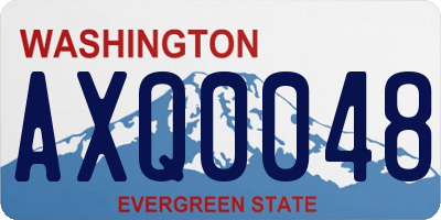 WA license plate AXQ0048