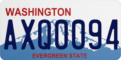WA license plate AXQ0094