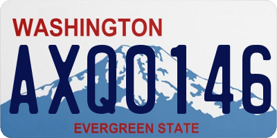 WA license plate AXQ0146