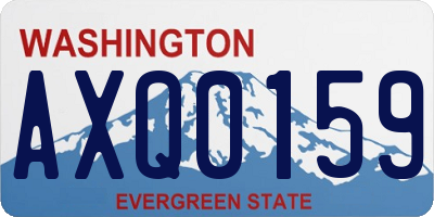 WA license plate AXQ0159