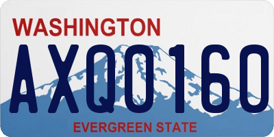WA license plate AXQ0160