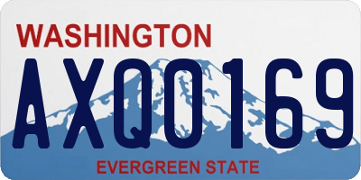 WA license plate AXQ0169