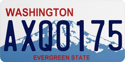 WA license plate AXQ0175