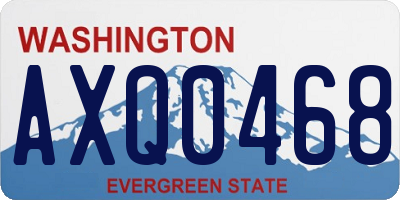 WA license plate AXQ0468