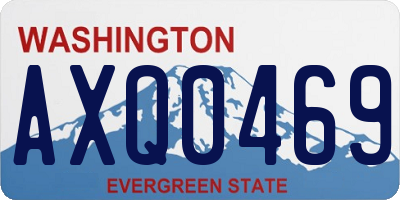 WA license plate AXQ0469