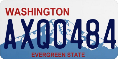 WA license plate AXQ0484