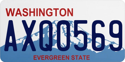 WA license plate AXQ0569