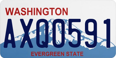 WA license plate AXQ0591