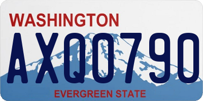 WA license plate AXQ0790