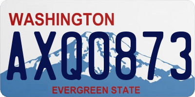 WA license plate AXQ0873