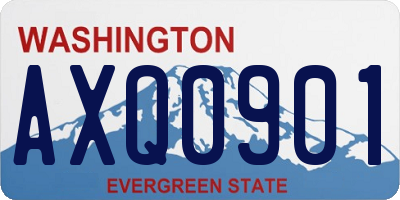 WA license plate AXQ0901