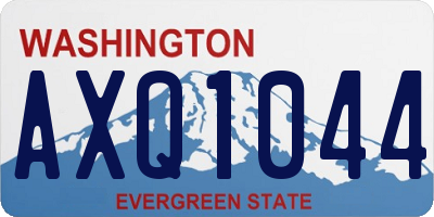 WA license plate AXQ1044