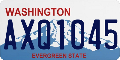 WA license plate AXQ1045