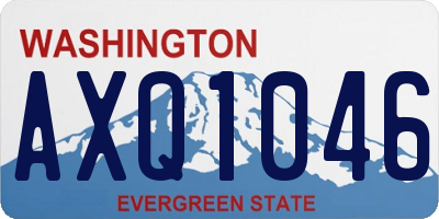 WA license plate AXQ1046