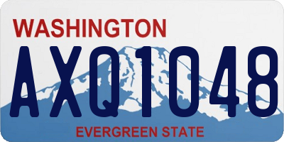 WA license plate AXQ1048