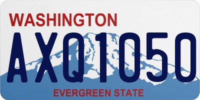 WA license plate AXQ1050