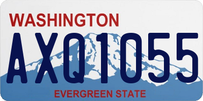 WA license plate AXQ1055