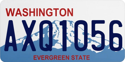 WA license plate AXQ1056