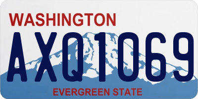 WA license plate AXQ1069