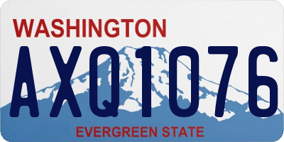 WA license plate AXQ1076