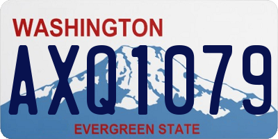 WA license plate AXQ1079