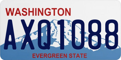 WA license plate AXQ1088