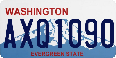 WA license plate AXQ1090