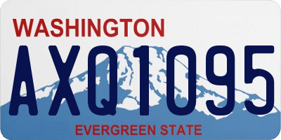 WA license plate AXQ1095