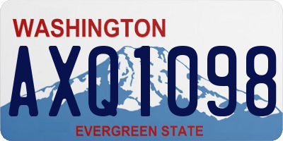 WA license plate AXQ1098