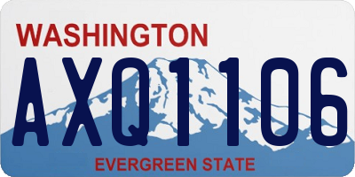 WA license plate AXQ1106